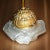 1910 French Art Nouveau Gilt Bronze Dragonfly Wall Sconces Satin Glass Rose Shades a - Pair For Sale - Image 10 of 12