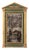 French Empire Green and Giltwood Pediment Mirror, Early 19th Century For Sale