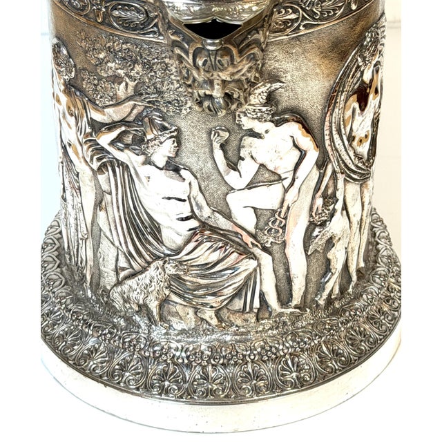 English Silver-Plated Classical Claret Jug by JG & Sons (James Dixon & Sons) For Sale - Image 11 of 18