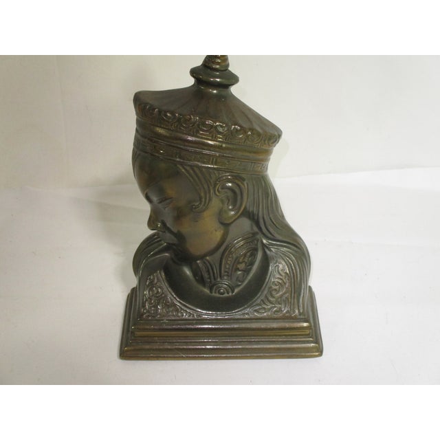 Metal Vintage Asian Brass Bookends - Pair For Sale - Image 7 of 12