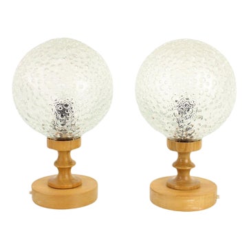 Mid-Century Table Lamps, Hungary, 1970s, Set of 2 For Sale
