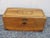 Good looking small scale camphor wood trunk, c.1880 It has a good color and the top is decorated in decorative brass...