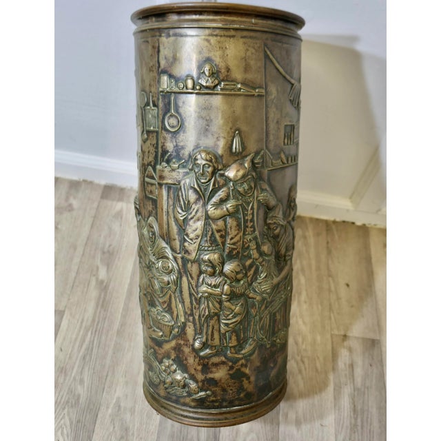 French Brass Stick Stand, 1890s For Sale - Image 5 of 8