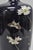 Metal Early 20th Century Meiji Period Japanese Cloisonne Enamel Dark Blue Daisy & Butterfly Tall Urn Vase For Sale - Image 7 of 12