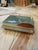 Vintage Italian Marble Jewelry Box With Brass Trim and Footed Base For Sale - Image 4 of 7
