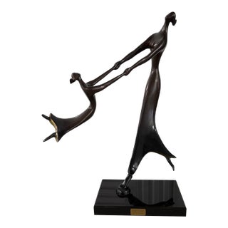 Bronze With Patina by d.e. McDermott "Dance of Life" Sculpture, 20th Century For Sale