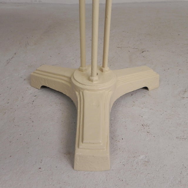 Bistro Table with Cast Iron Legs and Round Steel Top, 1930s For Sale - Image 14 of 18