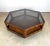 Wood 1970’s Mid Century Modern Lane Furniture Hexagonal Coffee Table, Smoked Glass Top For Sale - Image 7 of 12