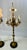 Mid 20th Century Neoclassical 10-Light Brass Candelabra Floor Lamps With Shades - a Pair For Sale - Image 9 of 17