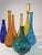 A Symphony of Saturated Light attributed to Empoli Genie Bottles, 1960s, Set of 7 For Sale - Image 12 of 13