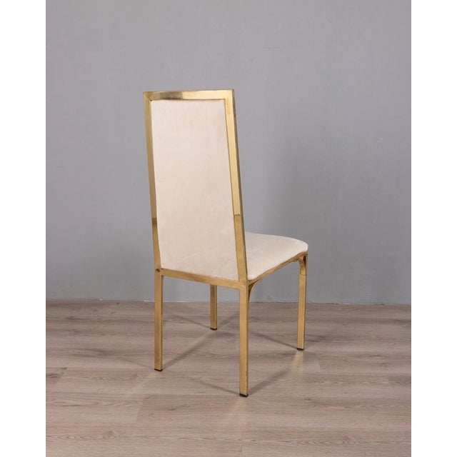 Vintage Chairs in Gold Brass by Renato Zevi, 1970s, Set of 6 For Sale - Image 4 of 18