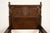 Berkey & Gay Style Antique English Jacobean Carved Walnut and Burl Wood Twin Size Bed, Circa 1920s For Sale In South Bend - Image 6 of 13