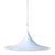 White Semi 60 Hanging Pendant Lamp in Aluminum by C. Bonderup and T. Thorup for Fog & Mørup, Denmark, 1967 For Sale
