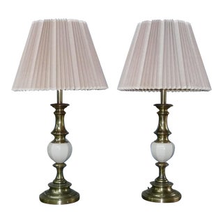Vintage 1980s Stiffel Table Lamps - a Pair For Sale