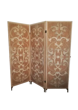 Italian Hand Embroidered Room Divider, 1900s