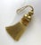 Gold Key Tassel With Cut Velvet Ruche For Sale In New York - Image 6 of 9