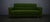 Vintage Italian Three-Seater Sofa in Green, 1970s For Sale - Image 9 of 18