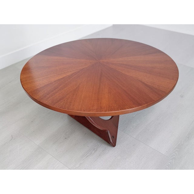Danish mid century sunburst coffee table by søren georg jensen for kubus – model 75, c.1960s a truly stunning and highly...