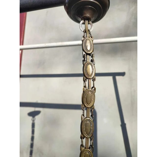 1920s Art Deco Brass Lamp, 1920s For Sale - Image 5 of 8