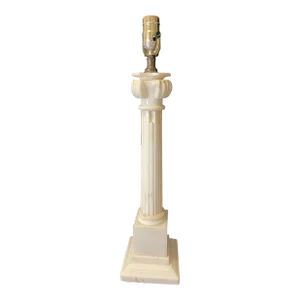 1950s Mabro Italian White Alabaster Lamp - Best in Class