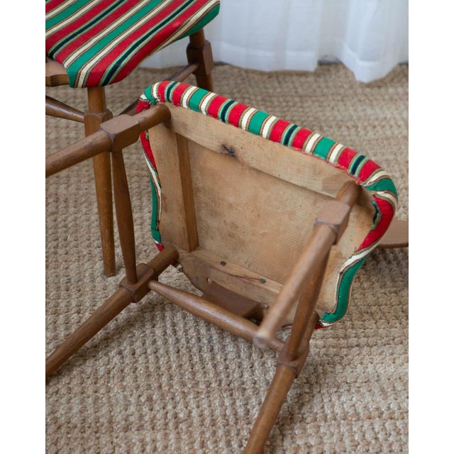 Henning Kjaernulf Attributed Oak and Wood Dining Chairs - A Pair For Sale - Image 12 of 12