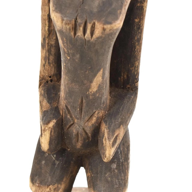 Brown Early 20th Century Senufo Female Miniature Figure Côte D'ivoire For Sale - Image 8 of 8