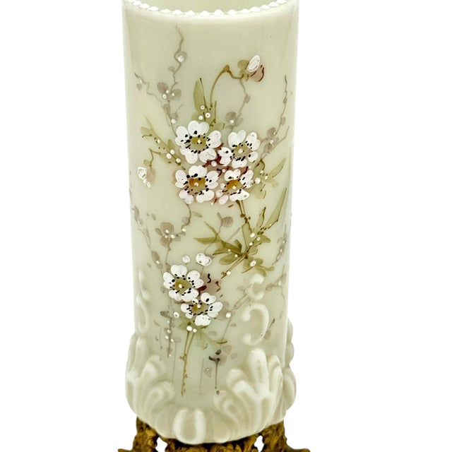 The C.F. Monroe Wave Crest vase is a distinctive, highly collectible piece of Victorian art glass produced by the C.F....