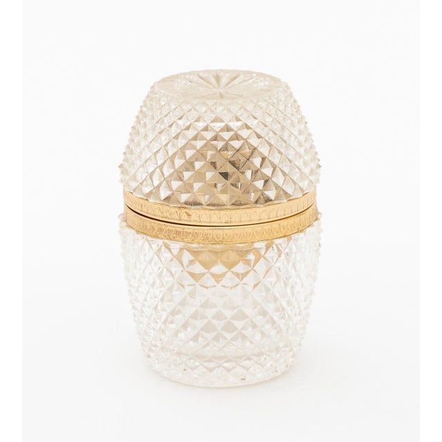 French Gilt Metal and Crystal Table Lighters, 5 For Sale In New York - Image 6 of 8