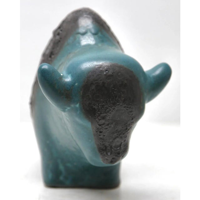 1970s Buffalo Figurine by Otto Gerharz for Otto Keramiek For Sale - Image 5 of 10