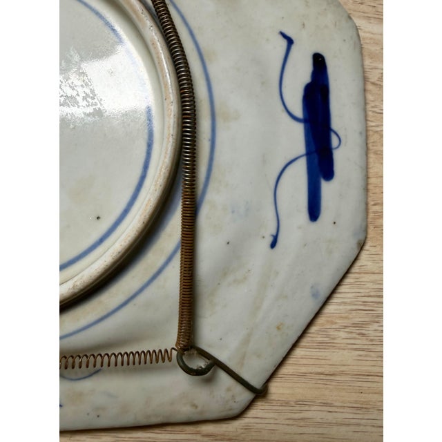 Antique Japanese Imari Porcelain Plate Octagonal Meiji Era 9” X 7.5” For Sale - Image 10 of 10