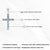 Handcrafted Modern Style Natural 3.09 Ct Sky Blue Topaz & Sterling Silver Cross Pendant For Sale - Image 10 of 12