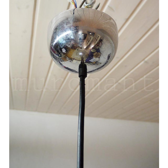 Italian Chrome Pendant Light, 1960s For Sale - Image 6 of 8