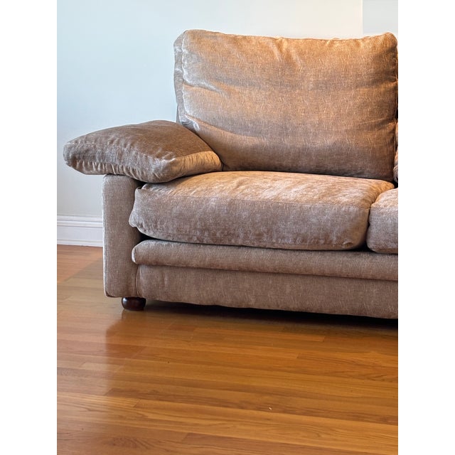 1980s Citterio & Nava for Flexform Italia 8-Foot Sofa For Sale - Image 9 of 17