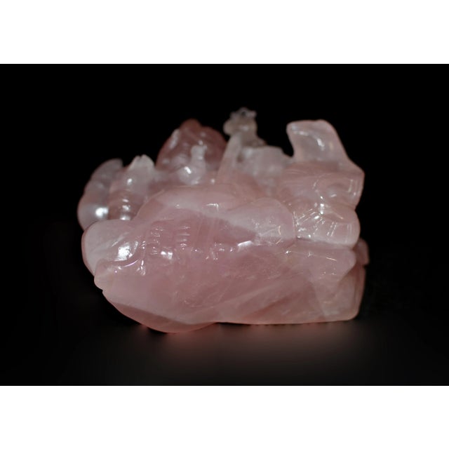 Rose Quartz Ganesh Statue For Sale - Image 12 of 12