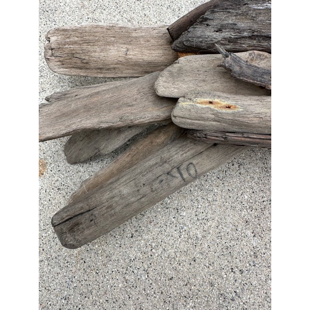 Brown Vintage Driftwood Lobster Coastal Wall Sculpture 32" For Sale - Image 8 of 8