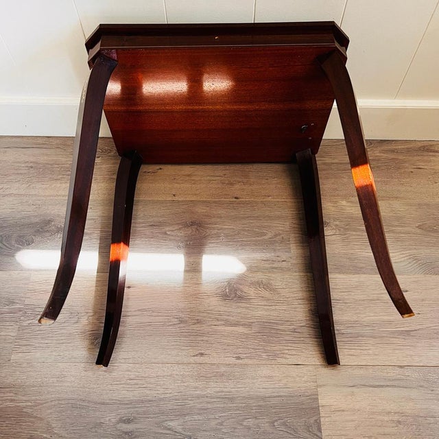 Italian Marquetry Inlaid Musical Table For Sale - Image 9 of 10