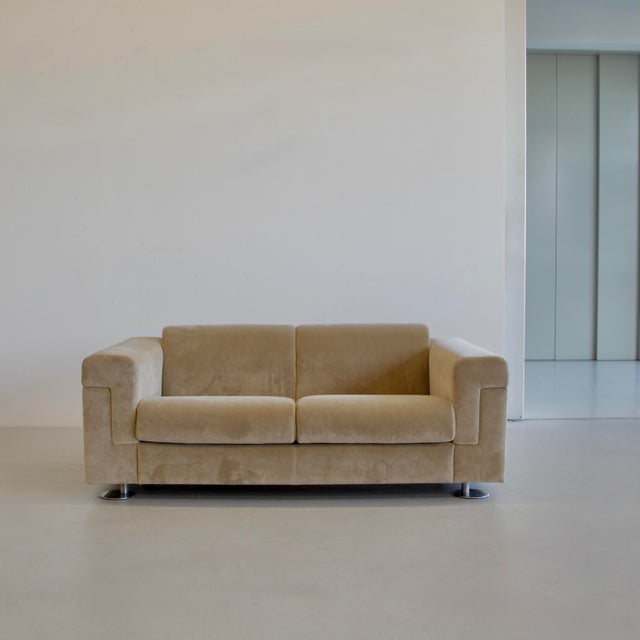 Brown D120 Two-Seat Sofa by Valeria Borsani and Alfredo Bonetti for Tecno, 1966 For Sale - Image 8 of 8