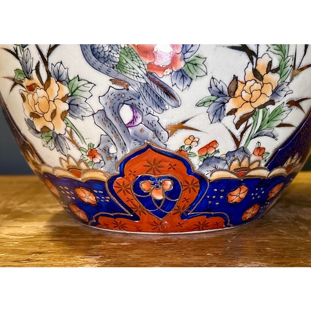 Blue Large Hand Painted Chinese Ginger Jar For Sale - Image 8 of 12