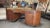 Mid-Century Modern 1940s Vintage Mahogany Art Deco Executive Desk Attributed to Fletcher For Sale - Image 3 of 11