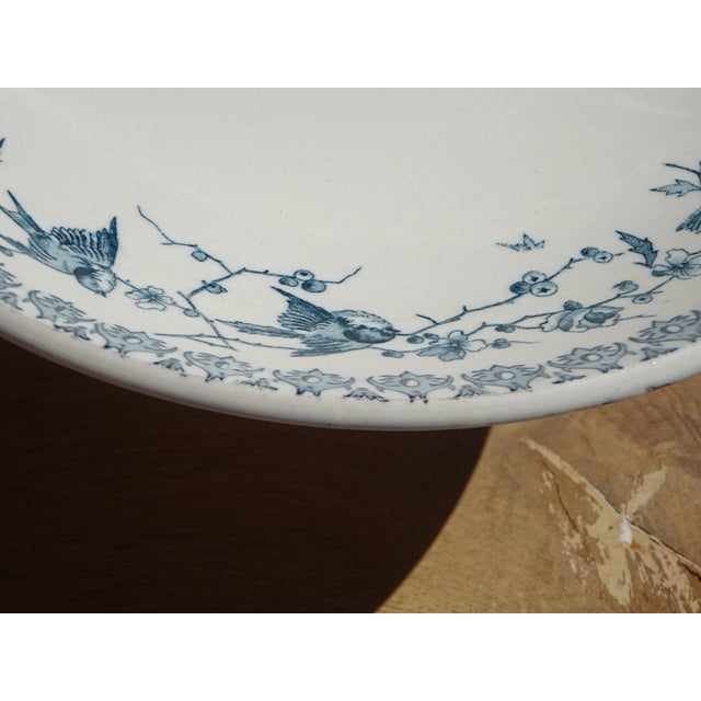 Cream Small Terre De Fer Compote Dish from HB & Cie, 1890s For Sale - Image 8 of 18