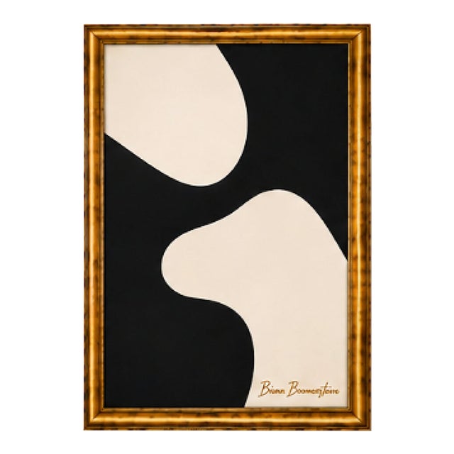 Title: Fluid Geometry Modern Painting, Framed by Bryan Boomershine For Sale