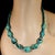 Ajd 18 Inch Delightful Delicate Turquoise Polished Nugget Necklace For Sale - Image 4 of 6