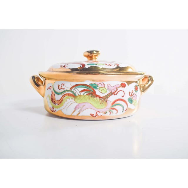Chinese Porcelain Pot with Two Handles, 1920 For Sale - Image 4 of 11