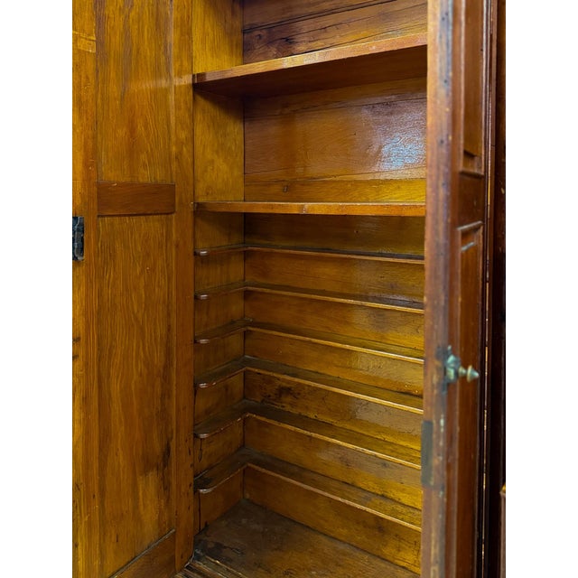 Rare Antique Apothecary Cabinet 16 Drawer Two Door Large Wood Storage For Sale - Image 12 of 12