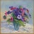 Early 21st Century Early 21st Century Annie Puybareau - Les Anemones De Caen, Oil on Canvas For Sale - Image 5 of 7
