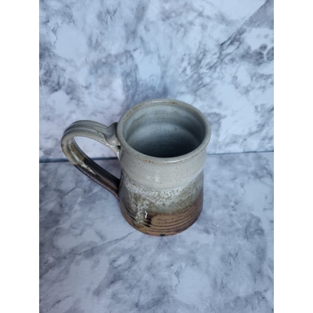 1990s 1990s Studio Art Handmade Pottery Coffee Tea Mug Cup For Sale - Image 5 of 10