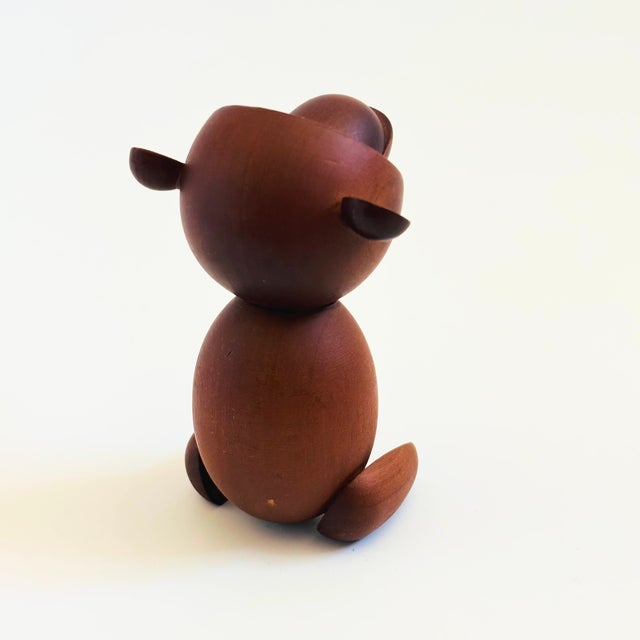 Mid-Century Modern MCM Senshukai Wood Royal Pet - Monkey For Sale - Image 3 of 8