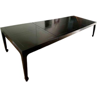 1960s Chinoiserie Baker Far East Collection Banded Extension Dining Table For Sale