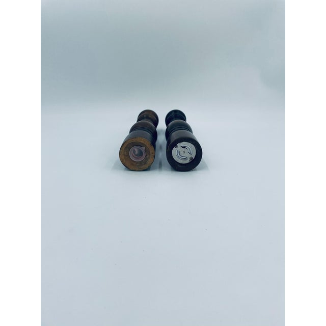 Wood Vintage Wooden Salt and Pepper Mills, 1972, Set of 2 For Sale - Image 7 of 8