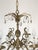 Brass Antique 6 Light Svelte Sparkling Splendid Brass Cut Lead Crystal Chandelier ~ ~ Rewired ~ Restored ~ Rejuvenated ~ Ready to Hang ~ For Sale - Image 8 of 12